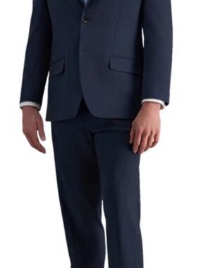 Men's Blue Plaid suit Jacket- size 40 Reg - NWT